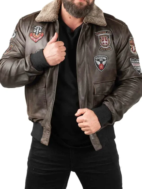 Rd Skybound Pilot Skindjakke - Morkebrun^* Discount