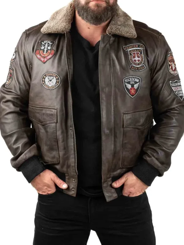 Rd Skybound Pilot Skindjakke - Morkebrun^* Cheap