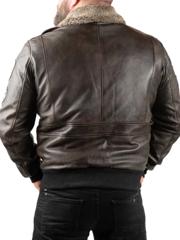 Rd Skybound Pilot Skindjakke - Morkebrun^* Clearance