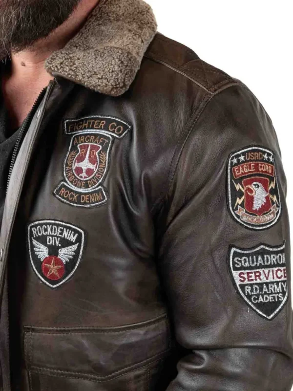 Rd Skybound Pilot Skindjakke - Morkebrun^* Discount