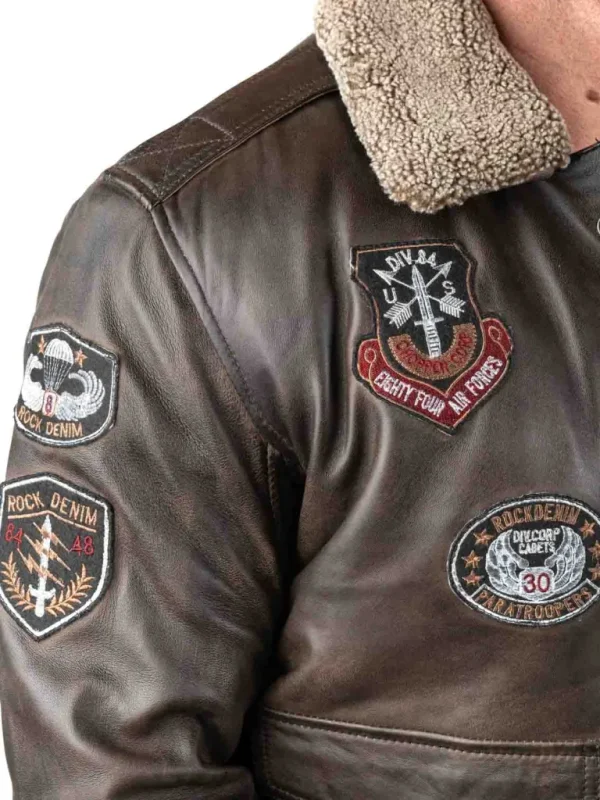 Rd Skybound Pilot Skindjakke - Morkebrun^* Discount