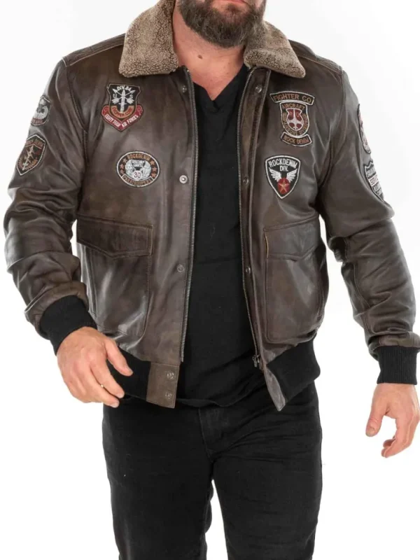 Rd Skybound Pilot Skindjakke - Morkebrun^* Clearance