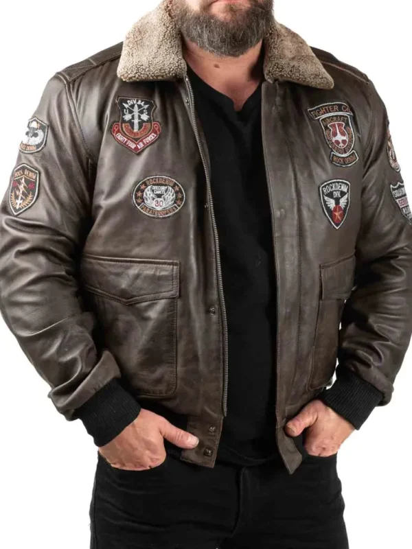 Rd Skybound Pilot Skindjakke - Morkebrun^* Discount