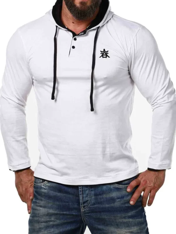 Rd Yuto Longsleeve - Hvid/Sort^* Hot