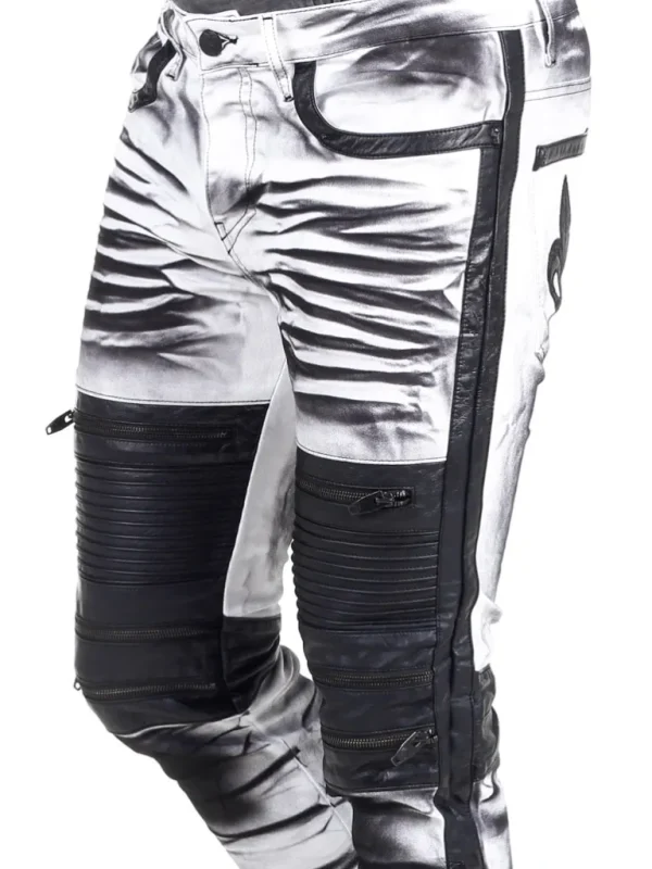 Rising Slim Fit Jeans - Hvid/Sort^Kingz Best