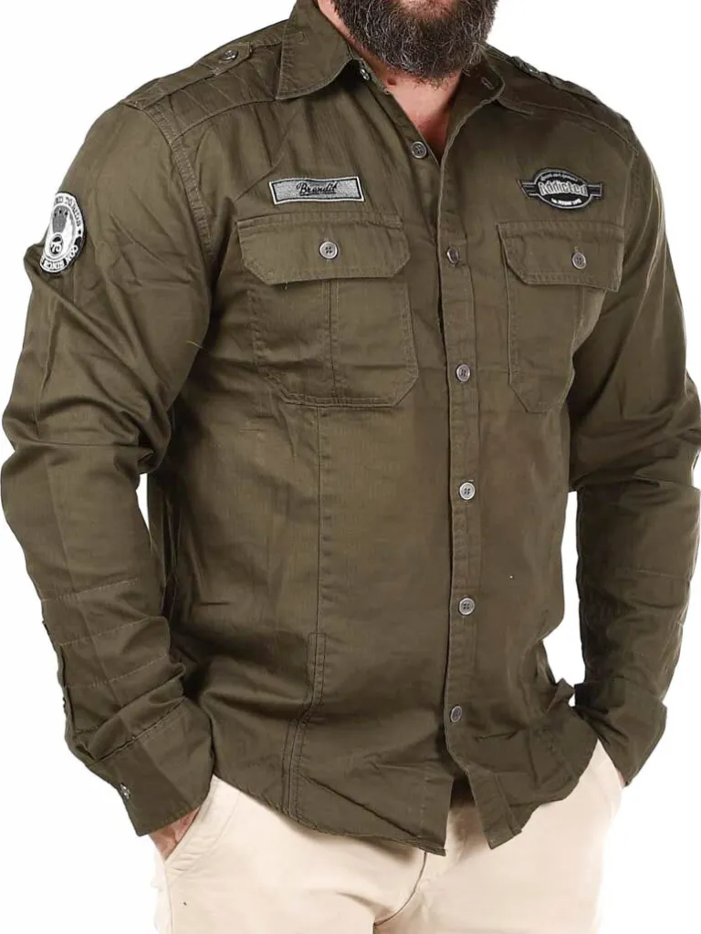 Road Star Vintage Skjorte - Gron^Brandit Best Sale