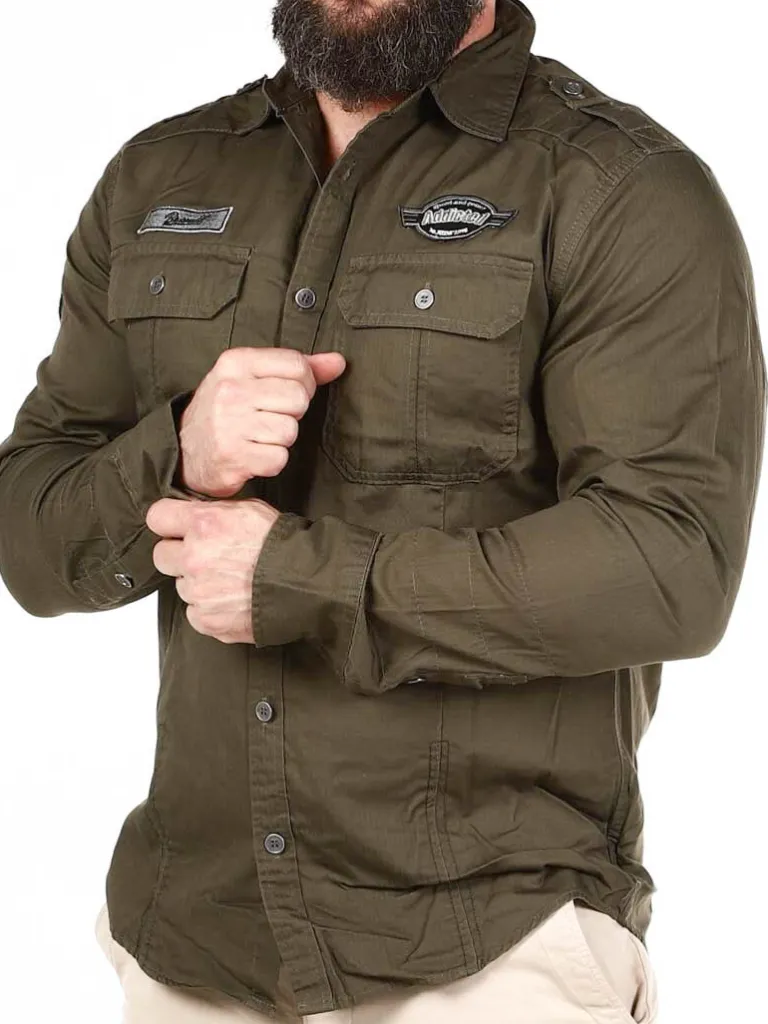 Road Star Vintage Skjorte - Gron^Brandit Best Sale