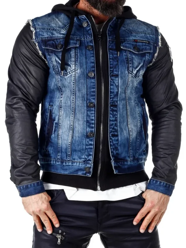 Rocky Denim Jeansjakke - Bla^Cipo & Baxx Outlet