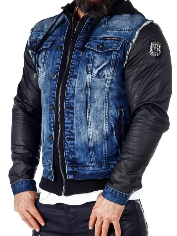 Rocky Denim Jeansjakke - Bla^Cipo & Baxx Outlet