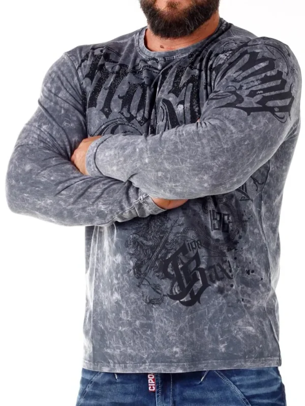 Stay Strong Longsleeve - Morkegra^Cipo & Baxx Cheap