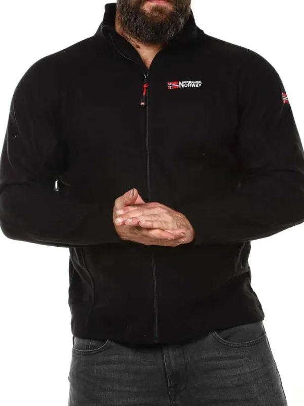 Tug Geo Norway Fleecetroje - Sort^Geographical Norway Cheap