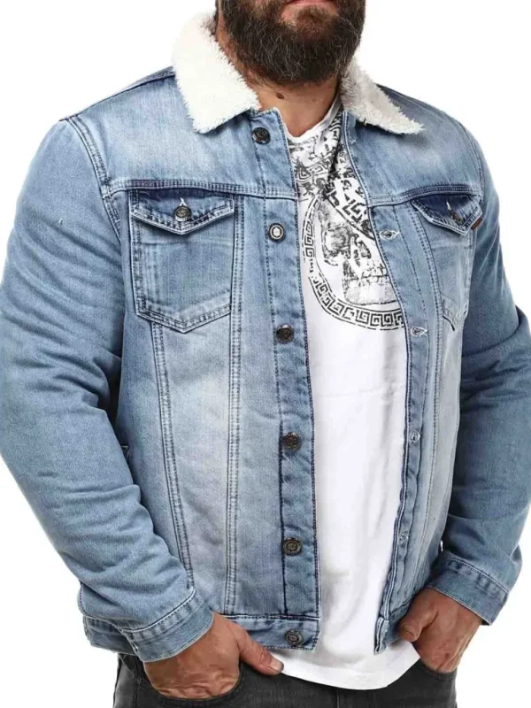 Zeke Foret Jeansjakke - Lyseblå^Cipo & Baxx Best Sale